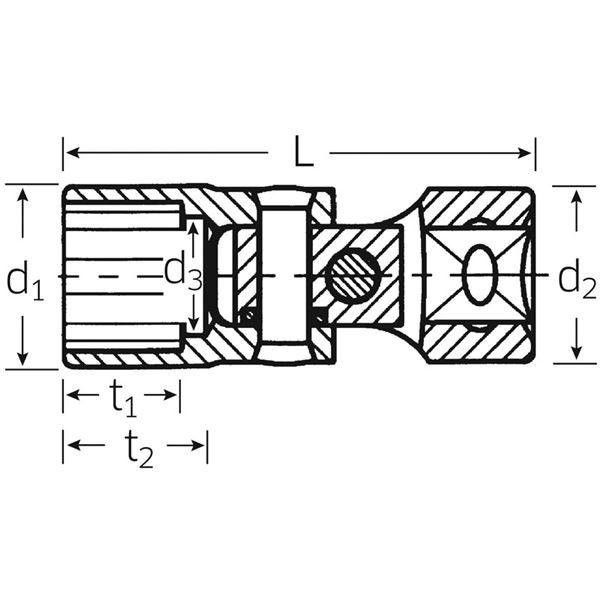 STAHLWILLE スタビレー 47A-5/8 3/8SQ ユニフレックスソケット 02440036 工具 作業工具 ツール DIY