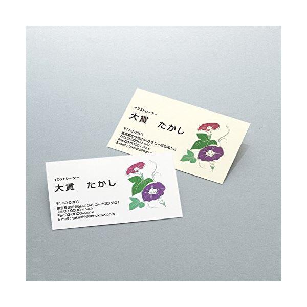 （まとめ）コクヨマルチプリンタ用名刺用紙(マイクロミシン)両面印刷用・普通紙 A4 10面 アイボリー KPC-VE10LY1冊(10シート) 〔×20セット〕_2