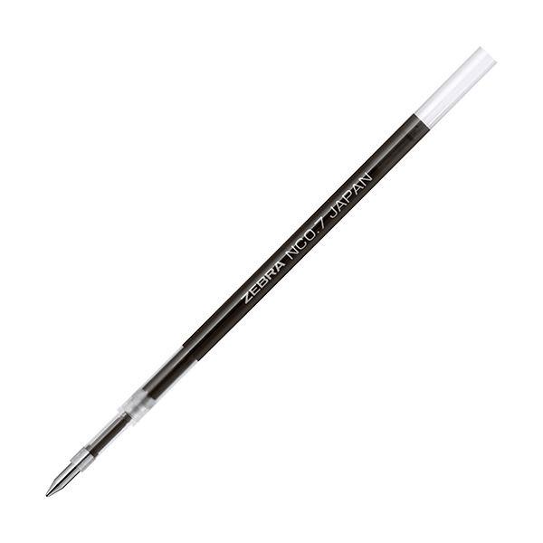 （まとめ）ゼブラ 油性ボールペン替芯NC-0.7芯 黒 RNC7-BK 1セット（10本）〔×10セット〕
