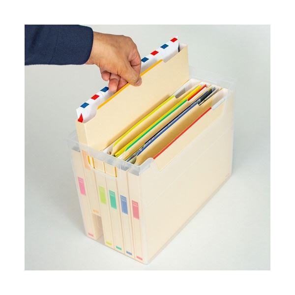 ナカバヤシ なげこみBOX(6分類) A4ヨコ ペーパーファイル6冊付 フボI-F6 1セット(10個)_1