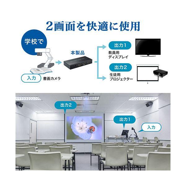 サンワダイレクトHDMI分配器(1入力2出力 4K/60Hz対応 HDR非対応 HDMIスプリッター) 400-VGA0131個