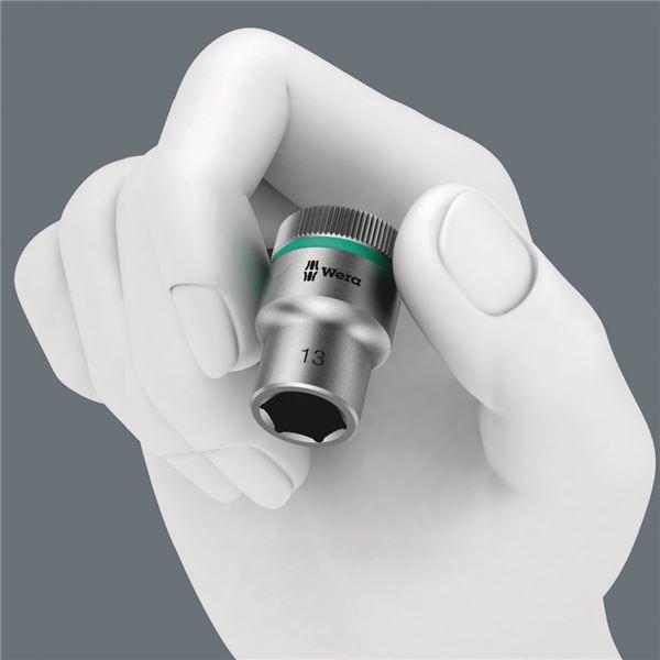 WERA ヴェラ 差込角1/4SQ 収納レール付き 9点組 ソケットレンチセット 5-13 005400 工具 ツール DIY 作業工具 道具_3
