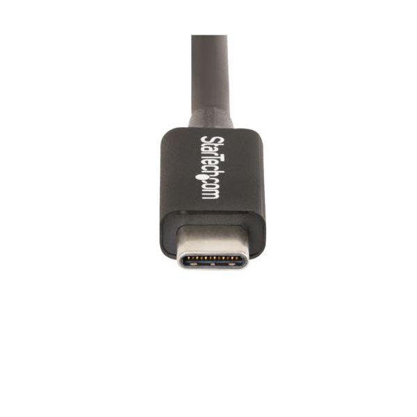 StarTech.com Thunderbolt 4 （40Gbps） USB-Cケーブル 50cm ブラック TBLT4MM50CM1本