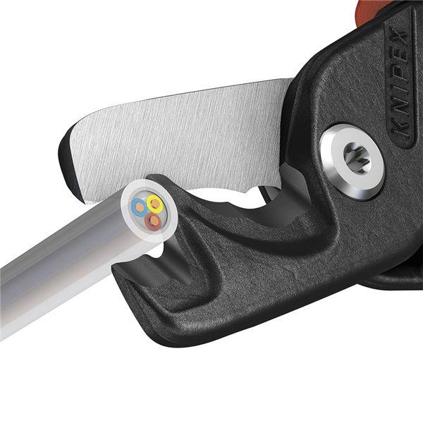 KNIPEX クニペックス ケーブルカッター 3Kグリップ ステップカットXL 3コンポーネント 全長225mm 9512-225 工具 ツール DIY_3
