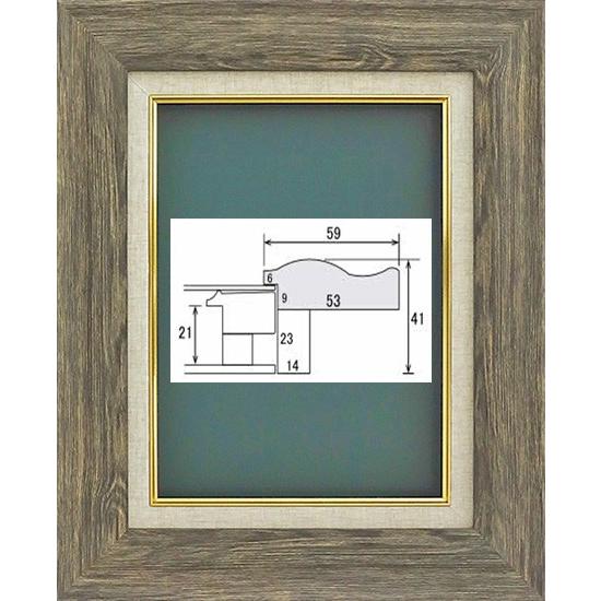 油絵/油彩額縁 樹脂製フレーム アピエス アクリル付 サイズM12号