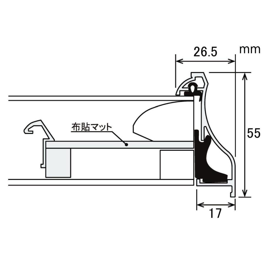 アルミフレーム 油絵額縁 油彩正方形の額縁 額縁 DA502 Aマット ゴールド サイズS30号