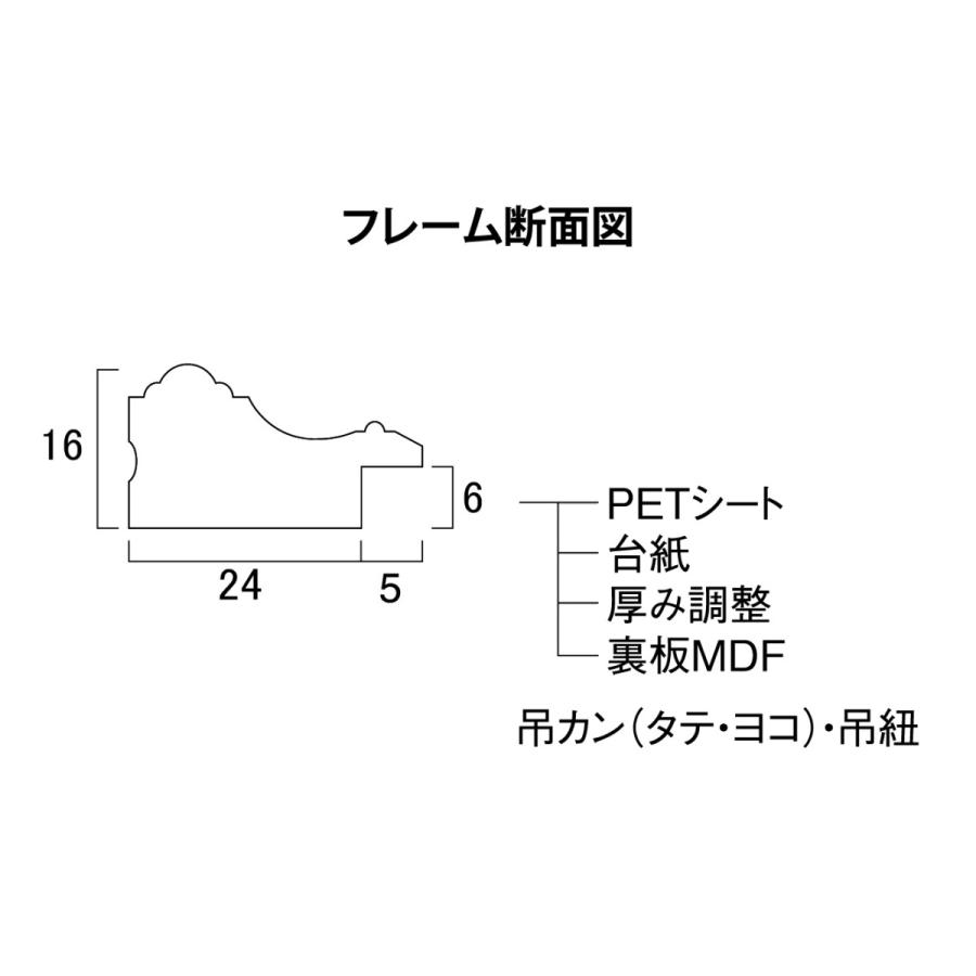 OA額縁 賞状額 樹脂製フレーム 金消-R PET Ａ３サイズ 箱入｜touo｜05