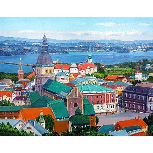 油彩画 洋画 (油絵額縁付きで納品対応可) F6号 「桜島」 辻 京子 油彩