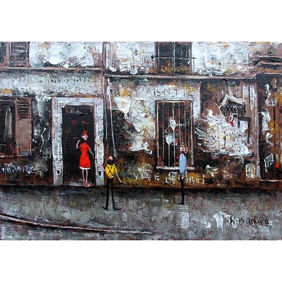 油彩画 洋画 肉筆絵画 （ 油絵額縁付きで納品対応可 ） SMサイズ