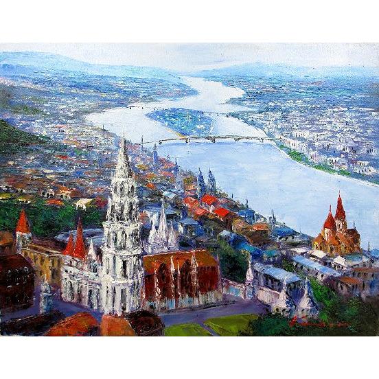 【中島晃次】油絵　ベルギー首都　ブリュッセル　風景画 中島晃次】油絵 ベルギー首都 ブリュッセル 風景画 - メルカリ