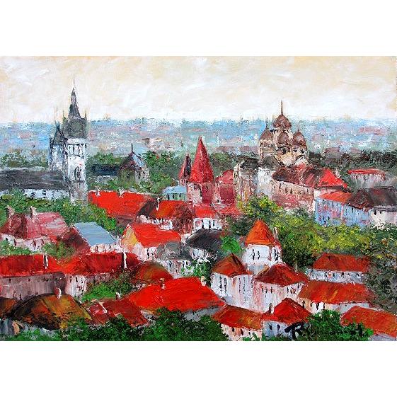 油彩画 洋画 (油絵額縁付きで納品対応可) P12号