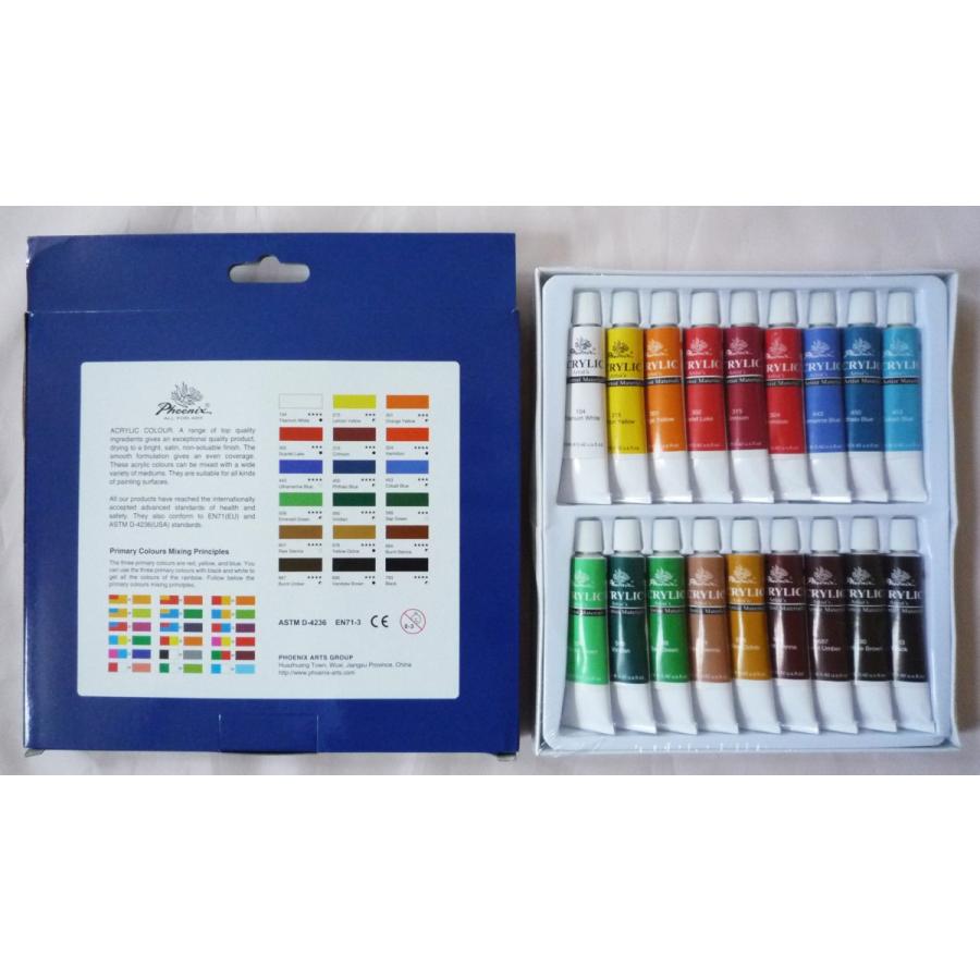画材 18色 アクリル絵の具セット 12ml×18色 : 東欧商事株式 画材 18色 アクリル絵の具セット 12ml×18色 : 東欧商事株式