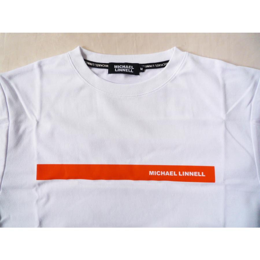 MICHAEL LINNELL マイケルリンネル Tシャツ 半袖 Lサイズ ホワイト/オレンジ｜touo｜02