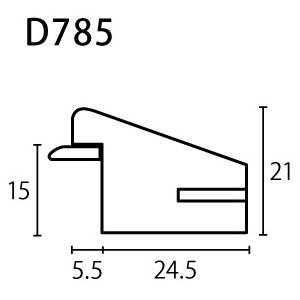 賞状額縁 許可証木製フレーム D785 アクリル付 四市サイズ :LJN-2019