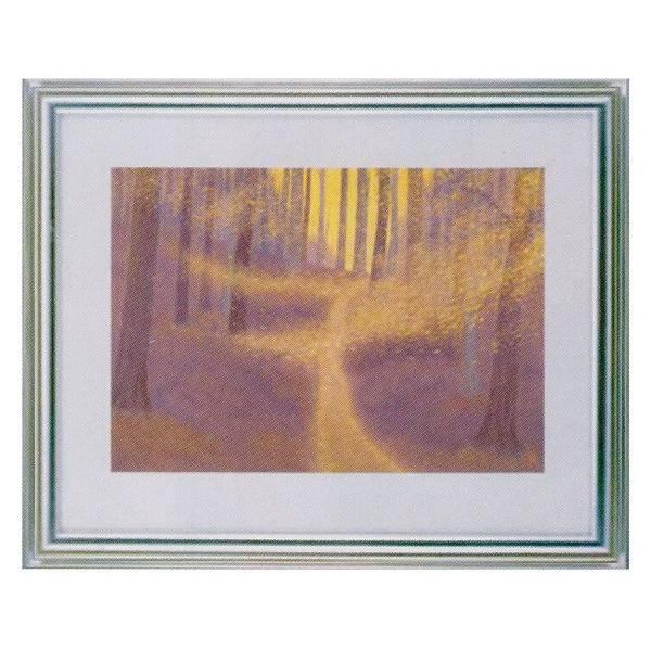 絵画 名画 複製画 フレーム 額縁付 東山魁夷 「木枯らし舞う」 F6号特寸 世界の名画シリーズ プリハード