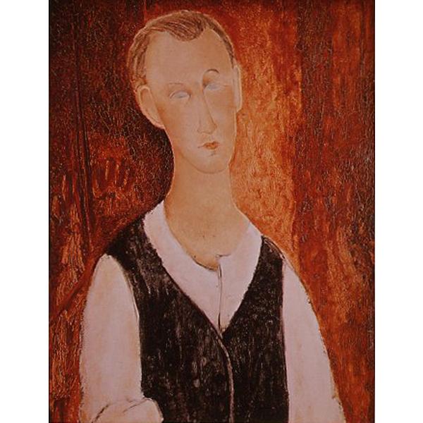 絵画 世界の名画シリーズ 額縁付(MJ108N) アメディオ・モディリアーニ 「若き農夫の肖像」 お買い得サイズ： F6号 プリハード｜touo｜03