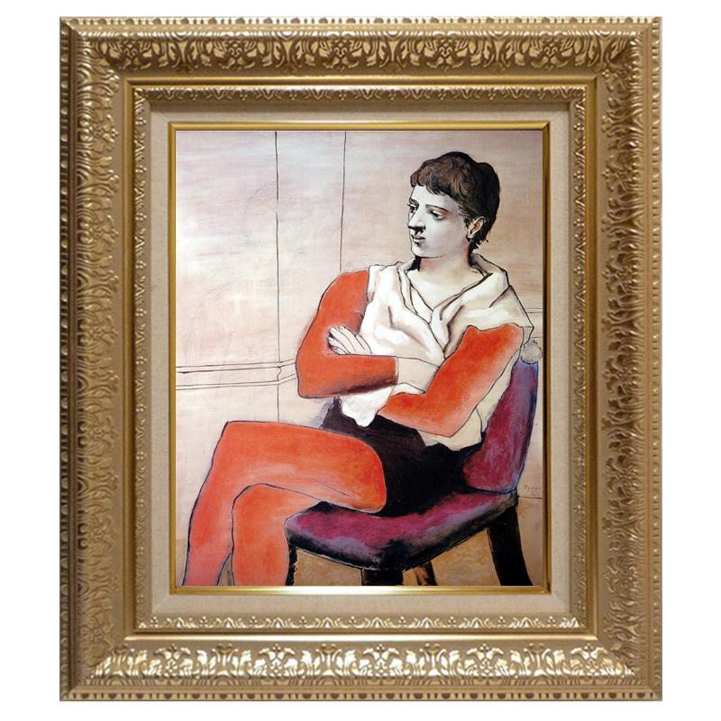 パブロ ピカソ 座るジャクリーヌの肖像 絵画 アート 【公式通販】