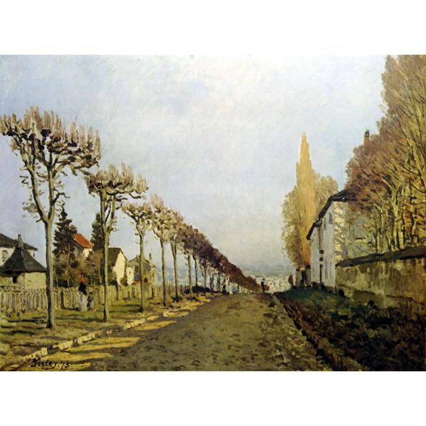 絵画 世界の名画シリーズ 額縁付 アルフレッド・シスレー 「セーヴルへ