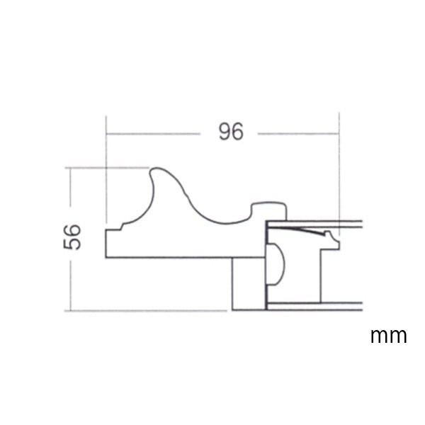 額縁　油彩 油絵用額縁　X51　サイズM10号｜touo｜04