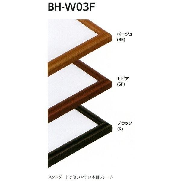 横長の額縁 木製フレーム BH-W03F サイズ150X300｜touo