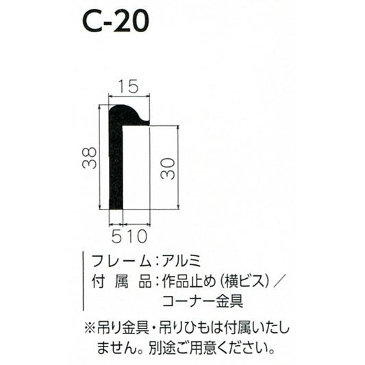 油彩額縁 油絵額縁 アルミフレーム 仮縁 C-20 サイズF300号｜touo｜02