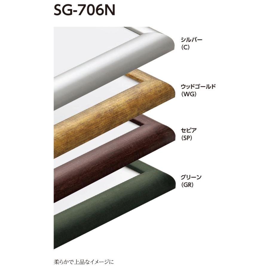 水彩画用写真立て 軽銀ひな型 大大きさ軽さ印字機 SG-706N 大きさ50F