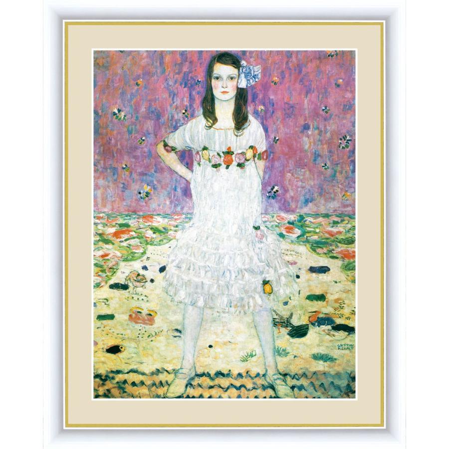 絵画 高精細デジタル版画 インテリア 壁掛け 額縁付き 名画グスタフ・クリムト 「メーダ・プリマヴェージ」 F6