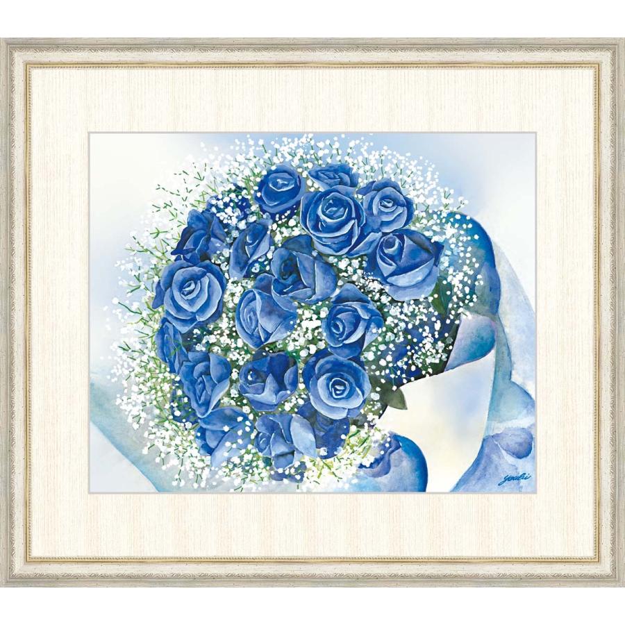 高精細デジタル版画 額装絵画 洋 美（ようび）作 「夢叶うブーケ」 F8