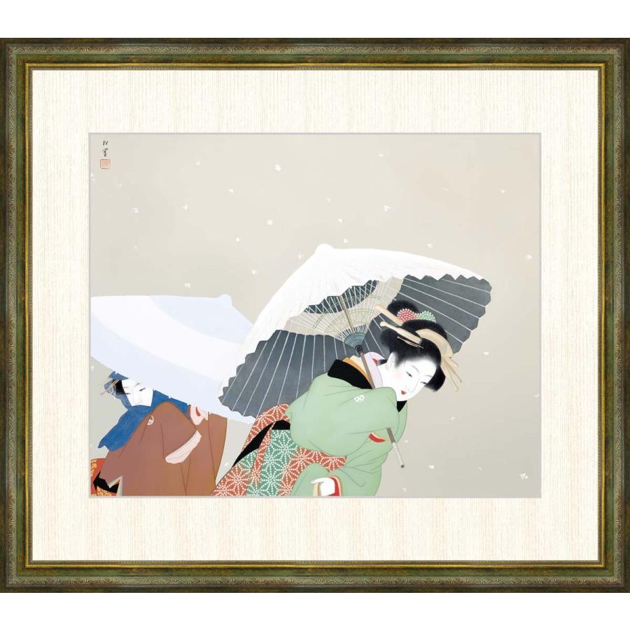 高精細デジタル版画 額装絵画絵画 上村松園作 牡丹雪 F8 Sk G4 Bn035 F8 東欧商事株式会社 通販 Yahoo ショッピング