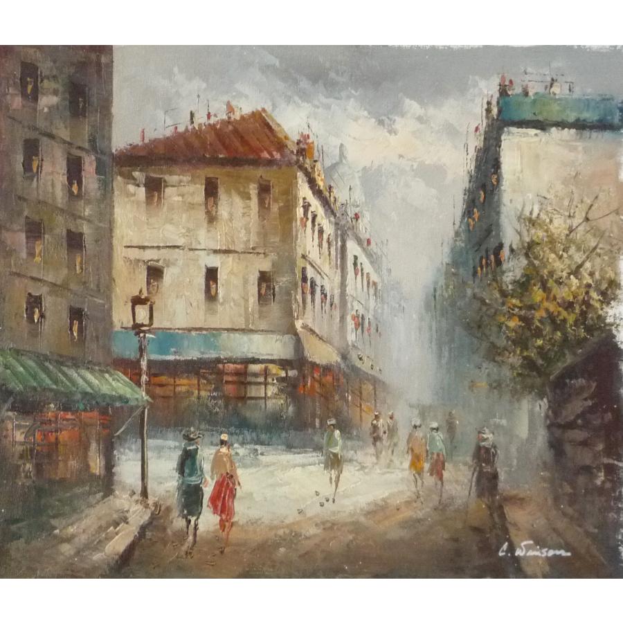 油彩画 洋画 肉筆油絵 F8号 パリの街風景 19 To 東欧商事株式会社 通販 Yahoo ショッピング