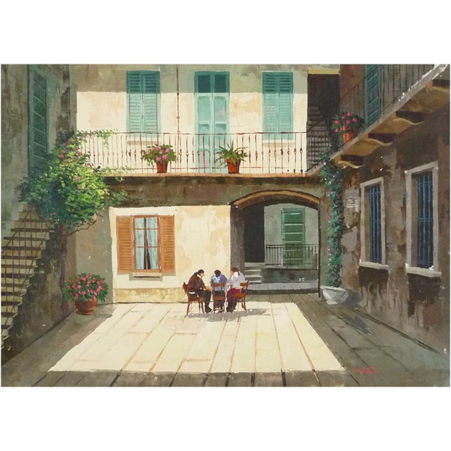 ヨーロッパ絵画 肉筆油絵 50x70 ディヴィトリオ作 中庭 To 東欧商事株式会社 通販 Yahoo ショッピング
