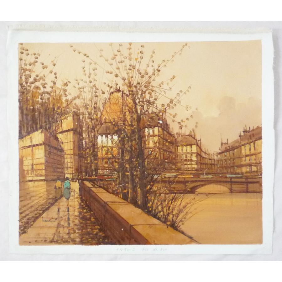 ヨーロッパ絵画 肉筆油絵 F12号 ナルディーニ作「パリの街」｜touo｜02