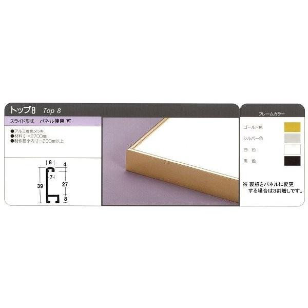 OA額縁 ポスターパネル アルミフレーム B1サイズ-ＴＯＰ８-