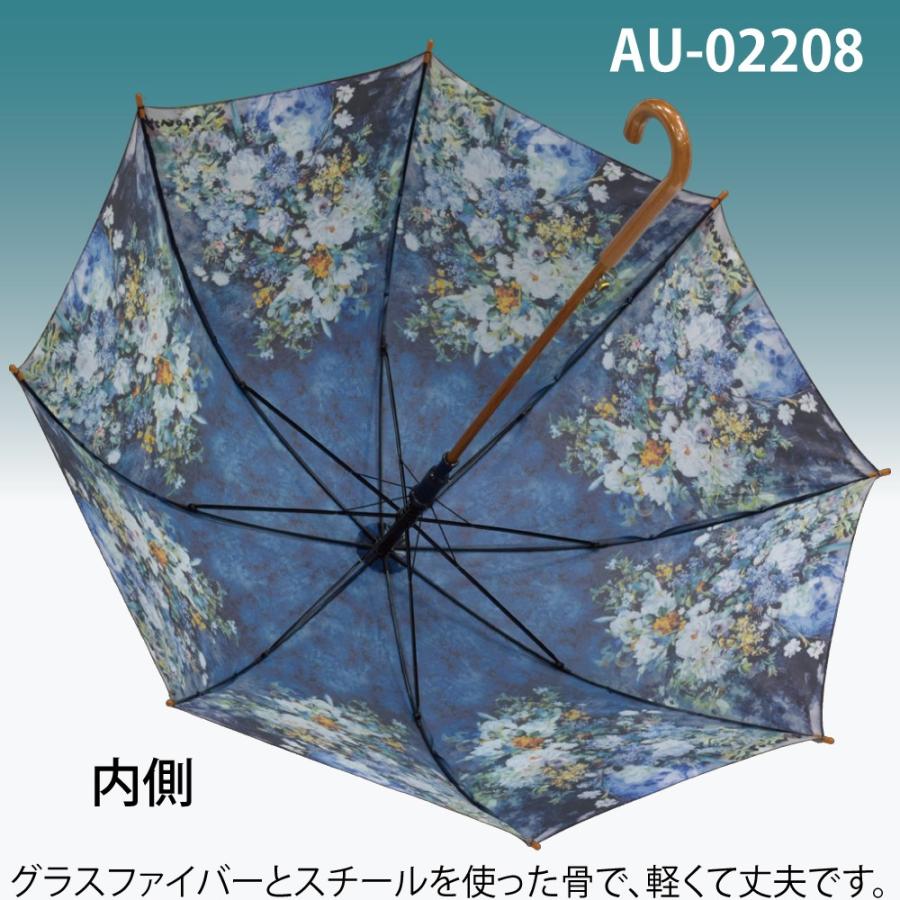 インテリア小物 名画木製ジャンプ傘（ルノワール「大きな花瓶」）｜touo｜02