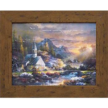 額装絵画 ジェームス リー作 「モーニング オブ ホープ」