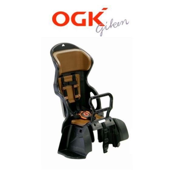 数量限定 クッション付き OGK ヘッドレスト付カジュアルリヤチャイルドシート 超人気高品質 出色 RBC-015DX 黒 茶
