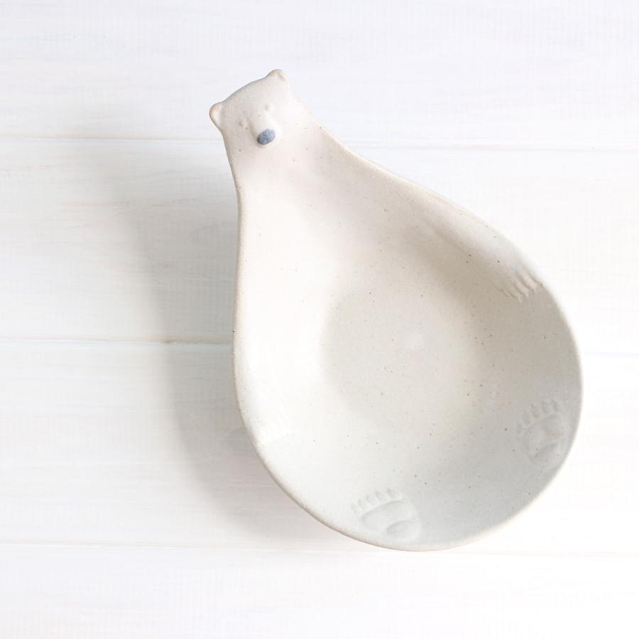 よしざわ窯 益子焼 シロクマのおしゃもじ皿 中鉢 : TOURBILLONヤフー