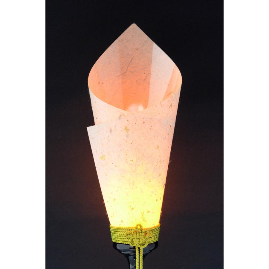 和紙燭台40号 LEDコードレス 高さ40cm （雛人形／五月人形 雪洞