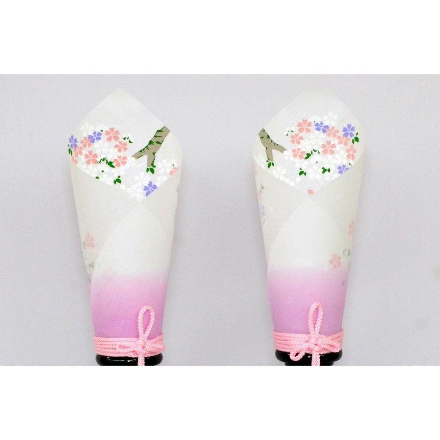 山桜 30号 LEDコードレス 高さ30cm （雛人形用 ぼんぼり 雪洞 2本1組