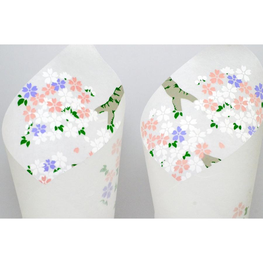 山桜 30号 LEDコードレス 高さ30cm （雛人形用 ぼんぼり 雪洞 2本1組