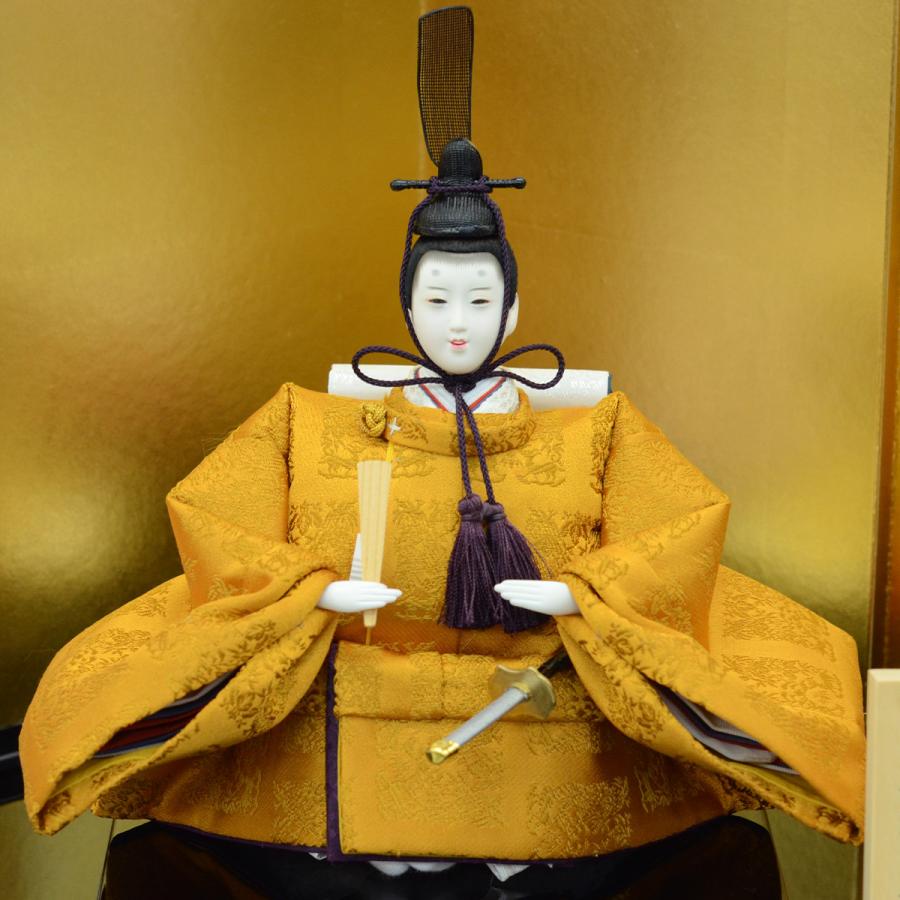 東籬監修 平安天鳳 令和即位礼人形（座雛） 正絹 間口60cm×奥行33cm×高