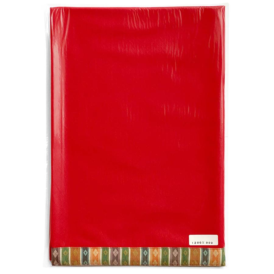 赤毛氈 120×90cm 35号1段 床敷用 繧繝縁つき ポリエステルフェルト