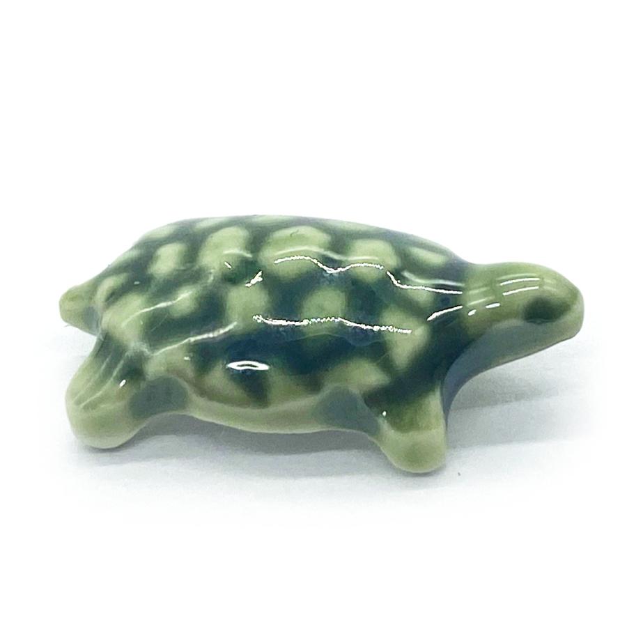 銭亀守り（金運・学問・長寿・開運招福） 陶製 1円玉サイズ [合わせ