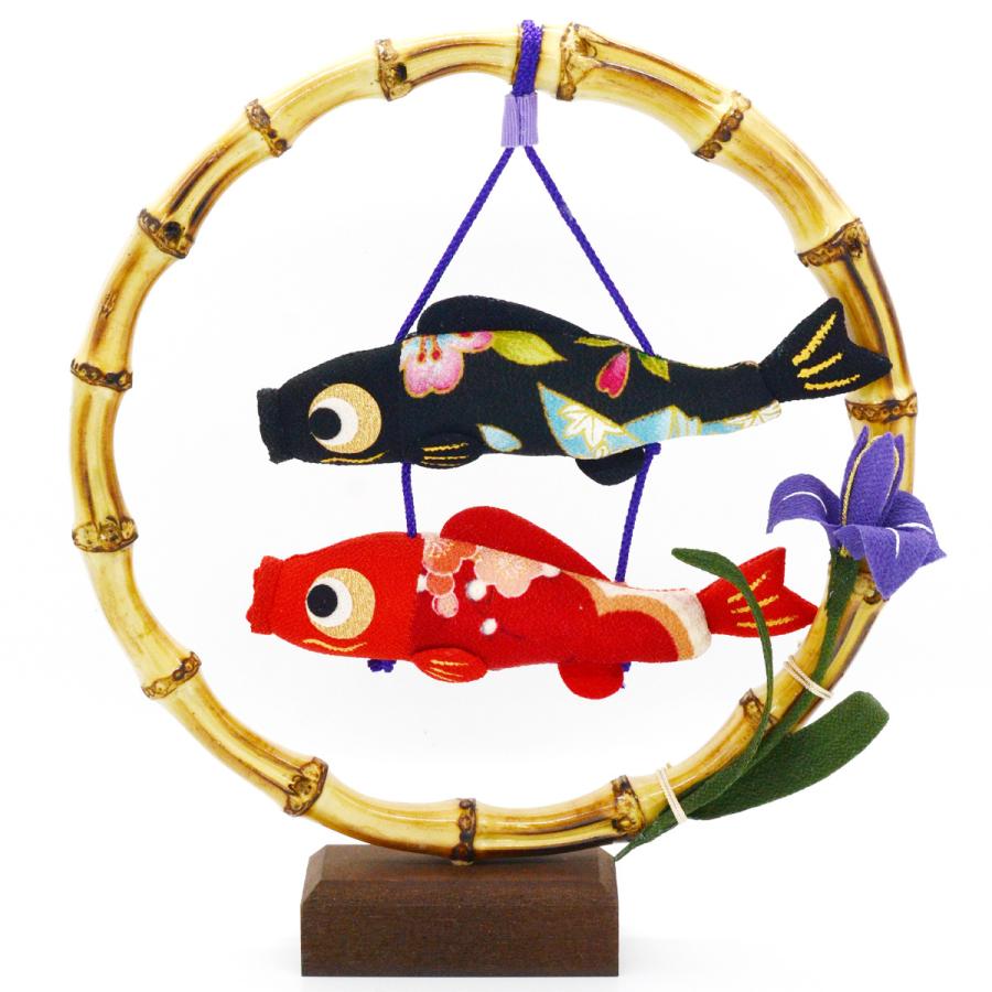 竹の輪 つるし鯉のぼり [端午の節句/子供の日] 卓上こいのぼり