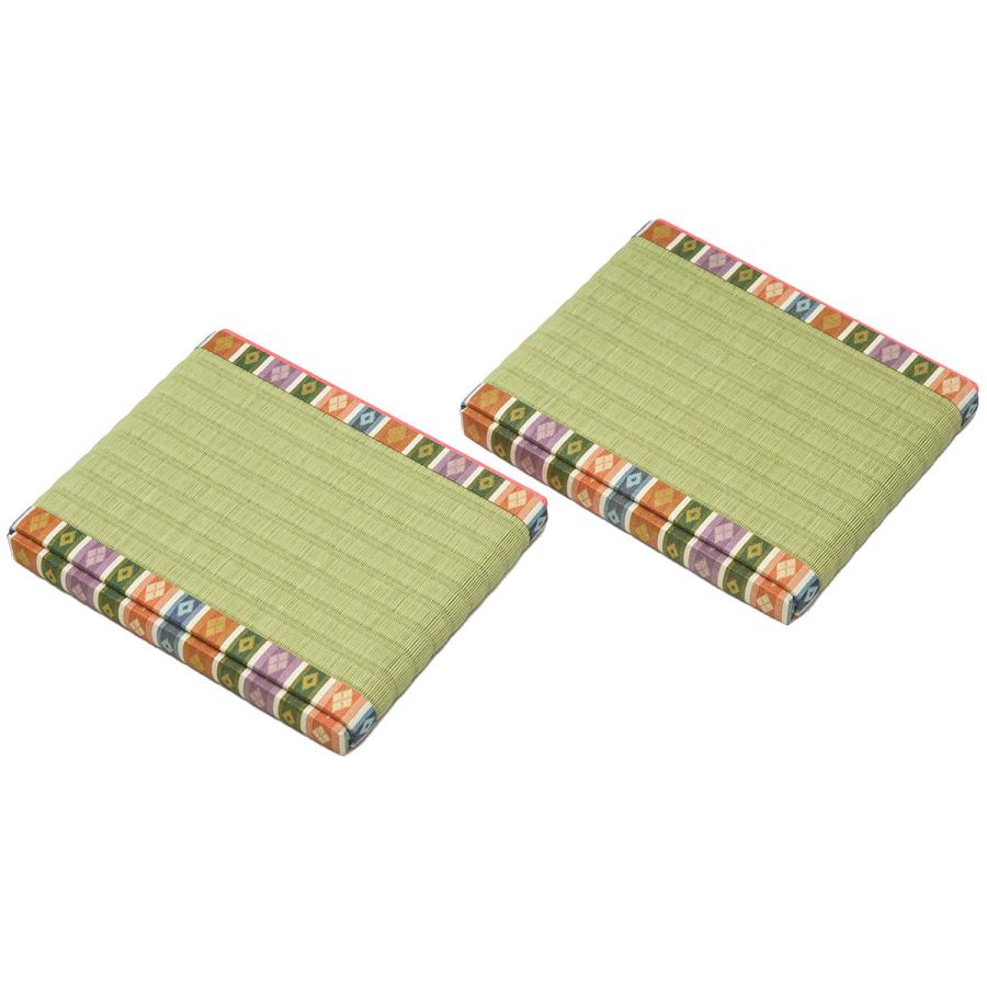 親王畳 2枚1組 繧繝つき 芥子サイズ （雛人形むけ畳） : 人形の東籬