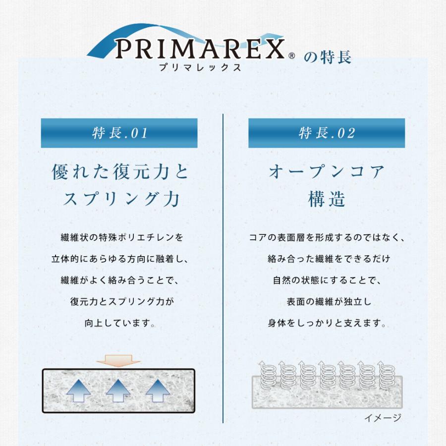 プリマレックスハイブリッド SS4651 シングルサイズ(97×197×6.5cm)｜tourmaline-plaza｜04