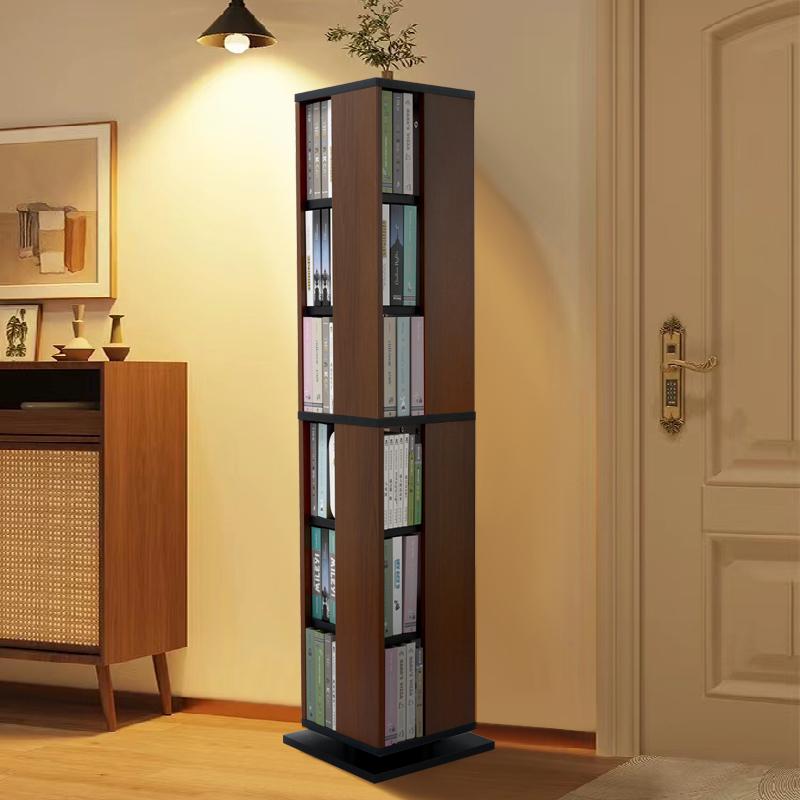 DOMIYA 本棚 回転式 回転 回転式本棚 木製 6段8段 回転コミック