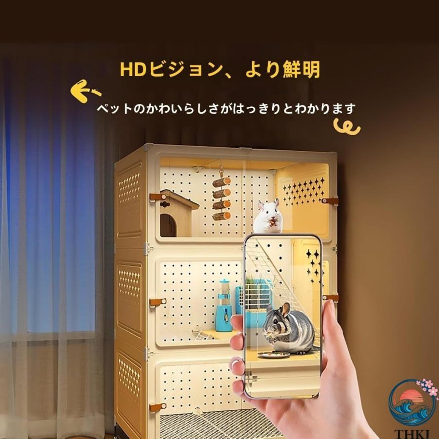 家庭用ケージ 大型金属製小動物用ケージ ダブルトリプル特大 3層