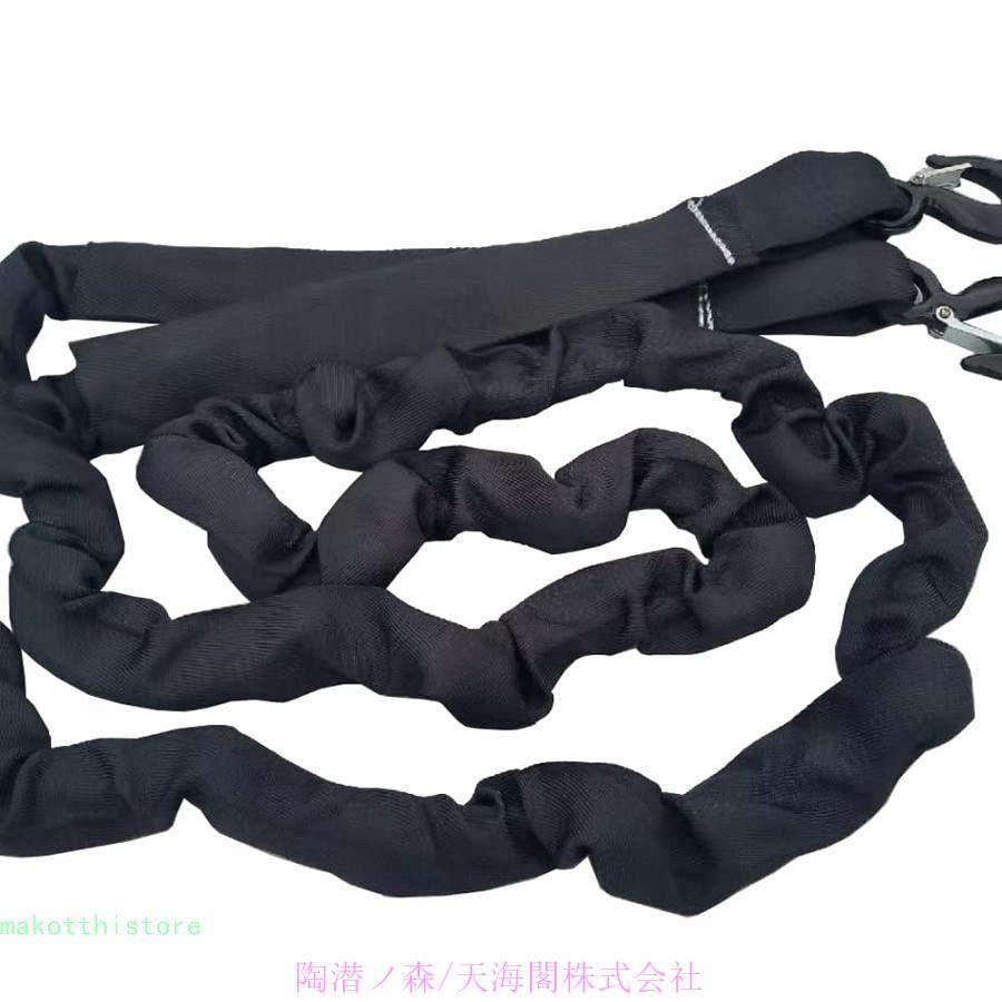 牽引ロープ 14t 車用牽引ロープ 5m 伸縮式 牽引フック 緊急ロープ 緊急脱出