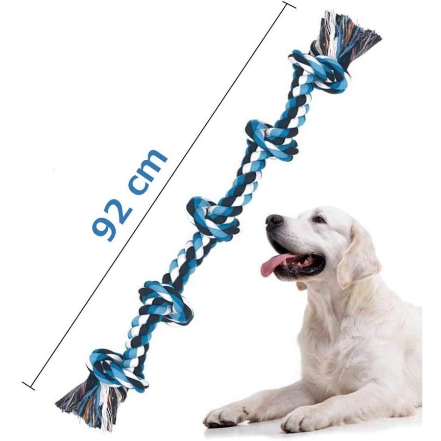 犬用噛むおもちゃ 玩具 犬ロープおもちゃ 歯磨き ペット用 犬おもちゃ 中型犬 格安 耐久性 丈夫 清潔 運動不足解消 天然コットン ストレス解消 大型犬